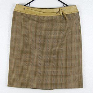 BCBG MAXAZRIA Stretch pencil Vintage Skirt Brown 6